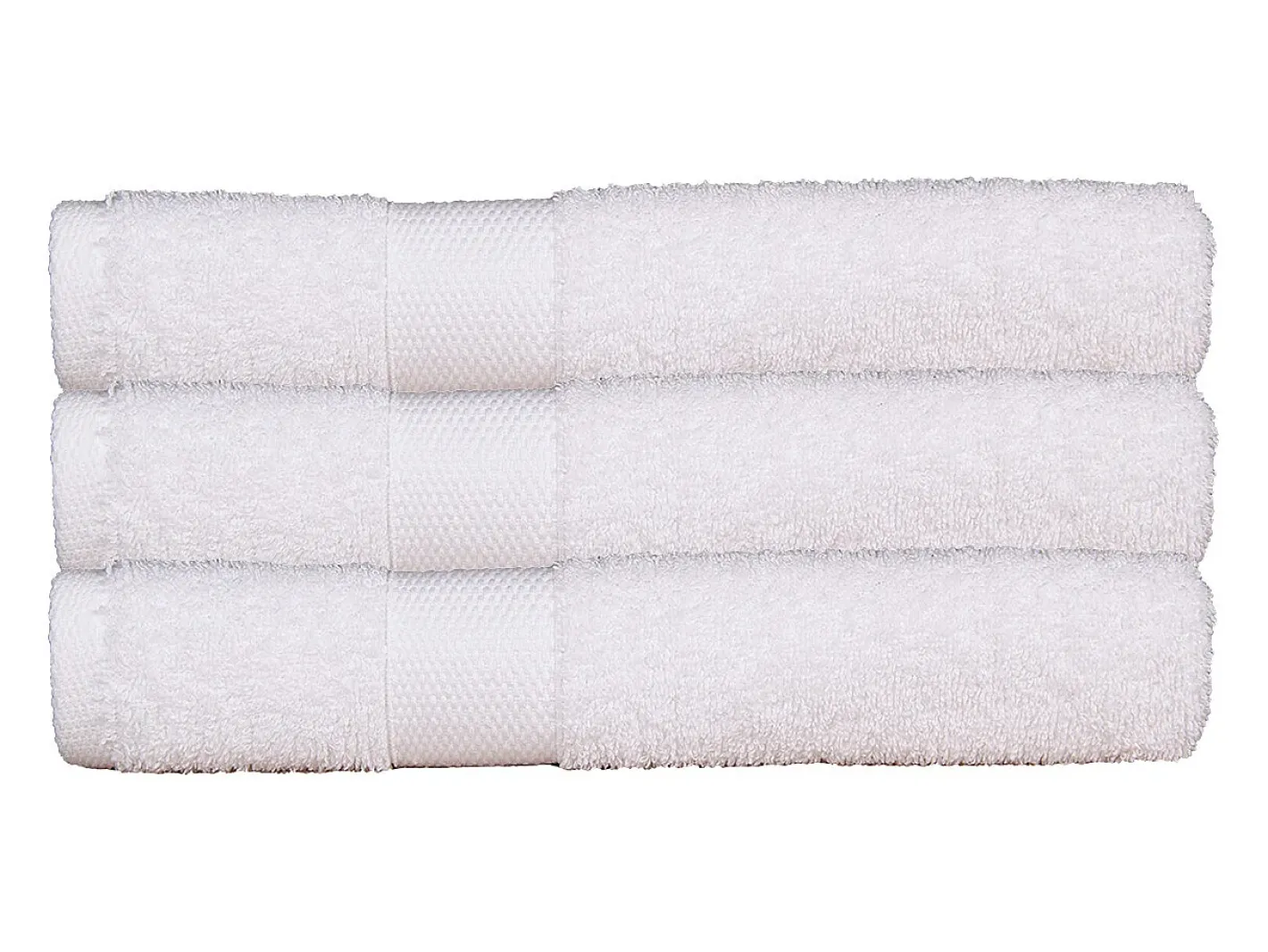 Blanc avenue Ropa De Cama|Textil De Baño-Juego de 3 toallas de baño 70x130 cm 500gr/m² 100% algodón Blanco