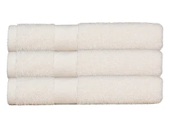Blanc avenue Juego de 3 toallas felpa 50*90 cm 500 gr/m² 100% algodón Crema New