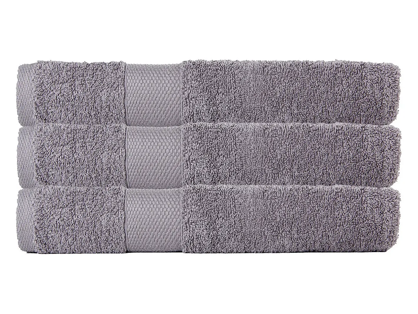 Hot Blanc avenue Juego de 3 toallas felpa 50*90 cm 500 gr/m² 100% algodón Gris