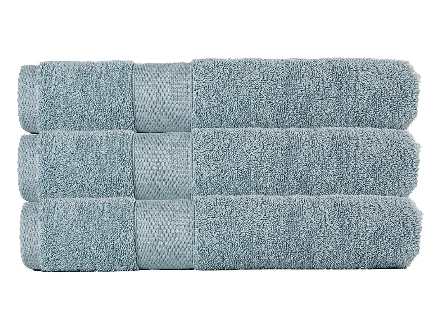 Outlet Blanc avenue Juego de 3 toallas grandes de baño 100x150 cm 500 gr/m² 100% algodón Verde