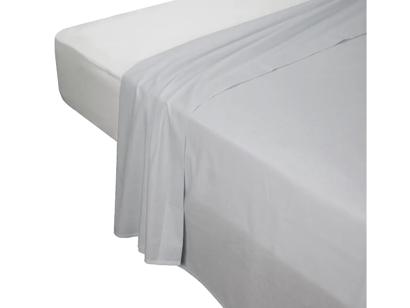 PIKOLIN Ropa De Cama-Juego de cama 200 hilos Percal algodón Cama 135/140 Gris