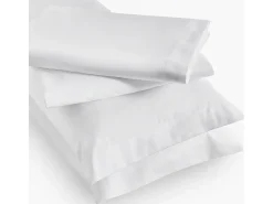 PIKOLIN Juego de cama 300 hilos Saten algodón Cama 135/140 Blanco Best