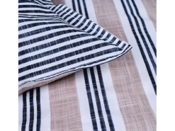 Today Juego de cama 220 x 240 cm - algodón estampado a rayas Azul