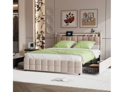 Juego de cama de 3 piezas, incluye 2 fundas de almohada (80 x 80 cm), una sábana bajera (140 x 200 cm) y una funda nórdica (140 x 210 cm), , poliéster. Verde New