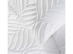 Douceur d'intérieur Ropa De Cama-Juego de cama de 3 piezas con acolchado 240 x 220 cm Blanco