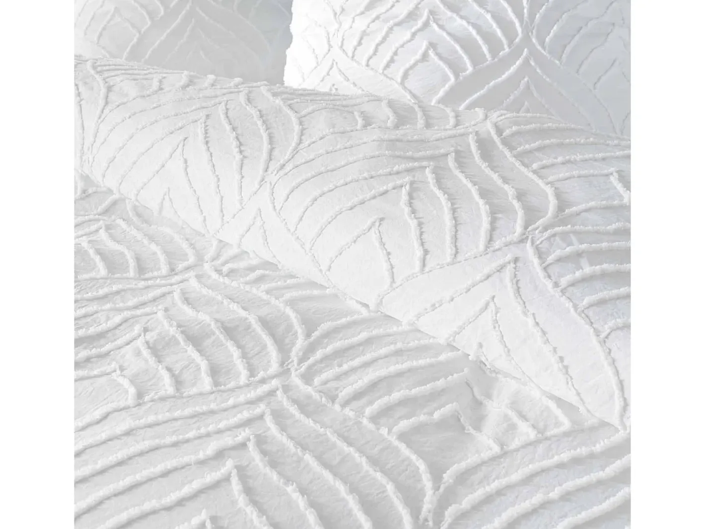 Douceur d'intérieur Ropa De Cama-Juego de cama de 3 piezas con acolchado 240 x 220 cm Blanco