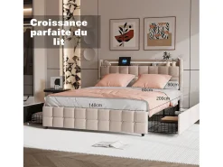 Ropa De Cama-Juego de cama de 3 piezas, incluye 2 fundas de almohada (80 x 80 cm), 1 sábana bajera (140 x 200 cm) + 1 funda nórdica (140 x 210 cm), Blanco + Rosa, poliéster Rosa palo