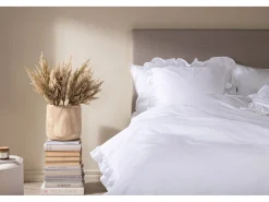 Clearance ebuy24 Juego de cama Levi 1 juego 200x150cm . Blanco
