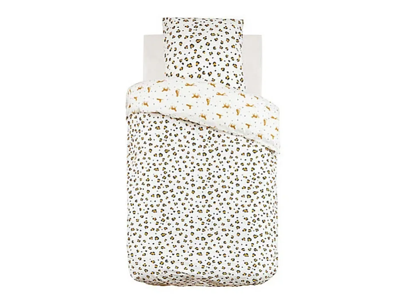 Atmosphera for Kids Juego de cama reversible leopardo para niños 140 x 200 cm Multicolor