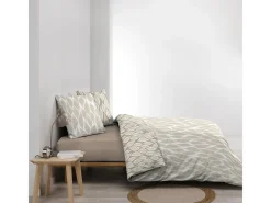 Discount Douceur d'intérieur Juego de cama reversible 240 x 220 cm Beige