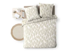 Discount Douceur d'intérieur Juego de cama reversible 240 x 220 cm Beige
