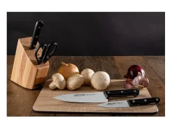 Outlet ARCOS Juego de cocina de 3 piezas con cuchillos y tijeras negras - 285000 Negro