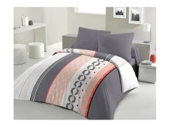 Juego de edredón de microfibra - 1 funda nórdica de 220 x 240 cm + 2 fundas de almohada de 63 x 63 cm - Azul Multicolor New