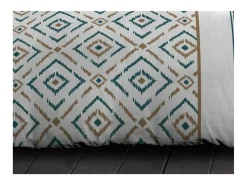 Sale Juego de edredón de microfibra 220 x 240 cm y 2 fundas de almohada 63 x 63 cm Azul Pato Azul verdoso