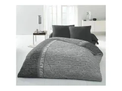 Ropa De Cama-Juego de edredón de microfibra - - 220 x 240 cm Gris