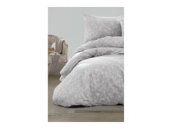 Blanc avenue Ropa De Cama-Juego de funda de edredón 200x200 cm+ 2 FA 65x65 cm 100% algodón Gris