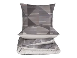 Blanc avenue Juego de funda de edredón +funda de almohada 100% algodón "Lufian " Gris Best