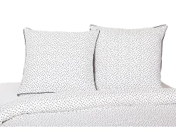 Blanc avenue Ropa De Cama-Juego de funda de edredón +funda de almohada 100% algodón "Points" Gris