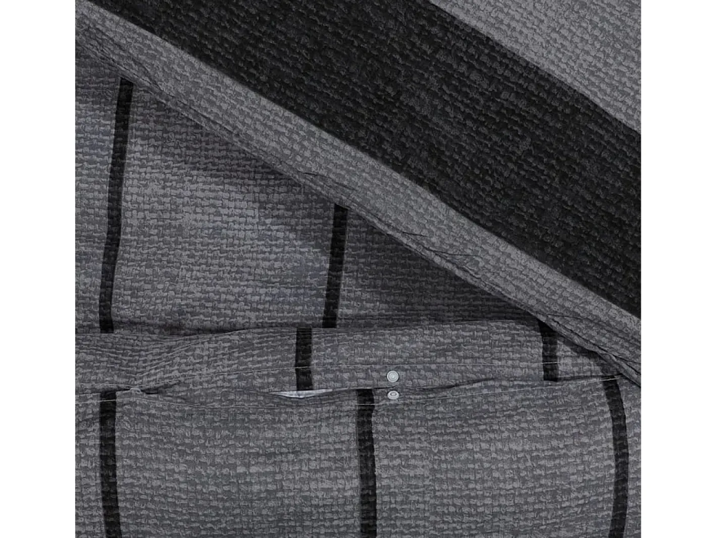 Ropa De Cama-Juego de funda nórdica algodón oscuro 140x200 cm ES354730 Gris