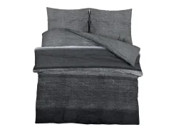 Ropa De Cama-Juego de funda nórdica algodón oscuro 140x200 cm ES201121 Gris