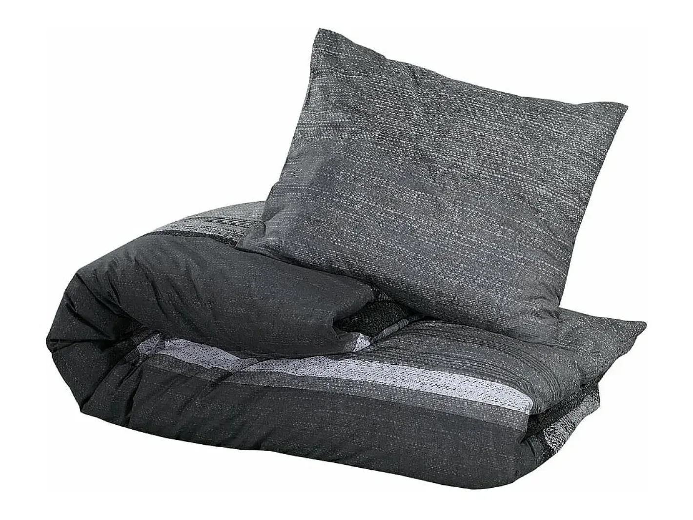 Best Juego de funda nórdica algodón oscuro 140x200 cm ES447552 Gris