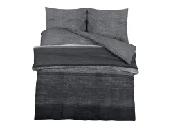 Best Juego de funda nórdica algodón oscuro 140x200 cm ES447552 Gris