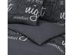 Ropa De Cama-Juego de funda nórdica algodón 225x220 cm ES898170 Negro