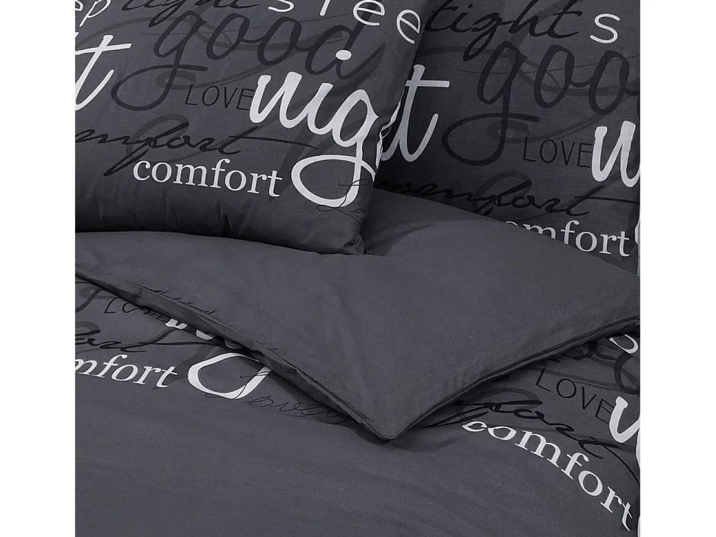 Ropa De Cama-Juego de funda nórdica algodón 225x220 cm ES898170 Negro
