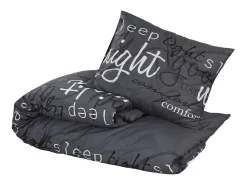 Ropa De Cama-Juego de funda nórdica algodón 225x220 cm ES898170 Negro