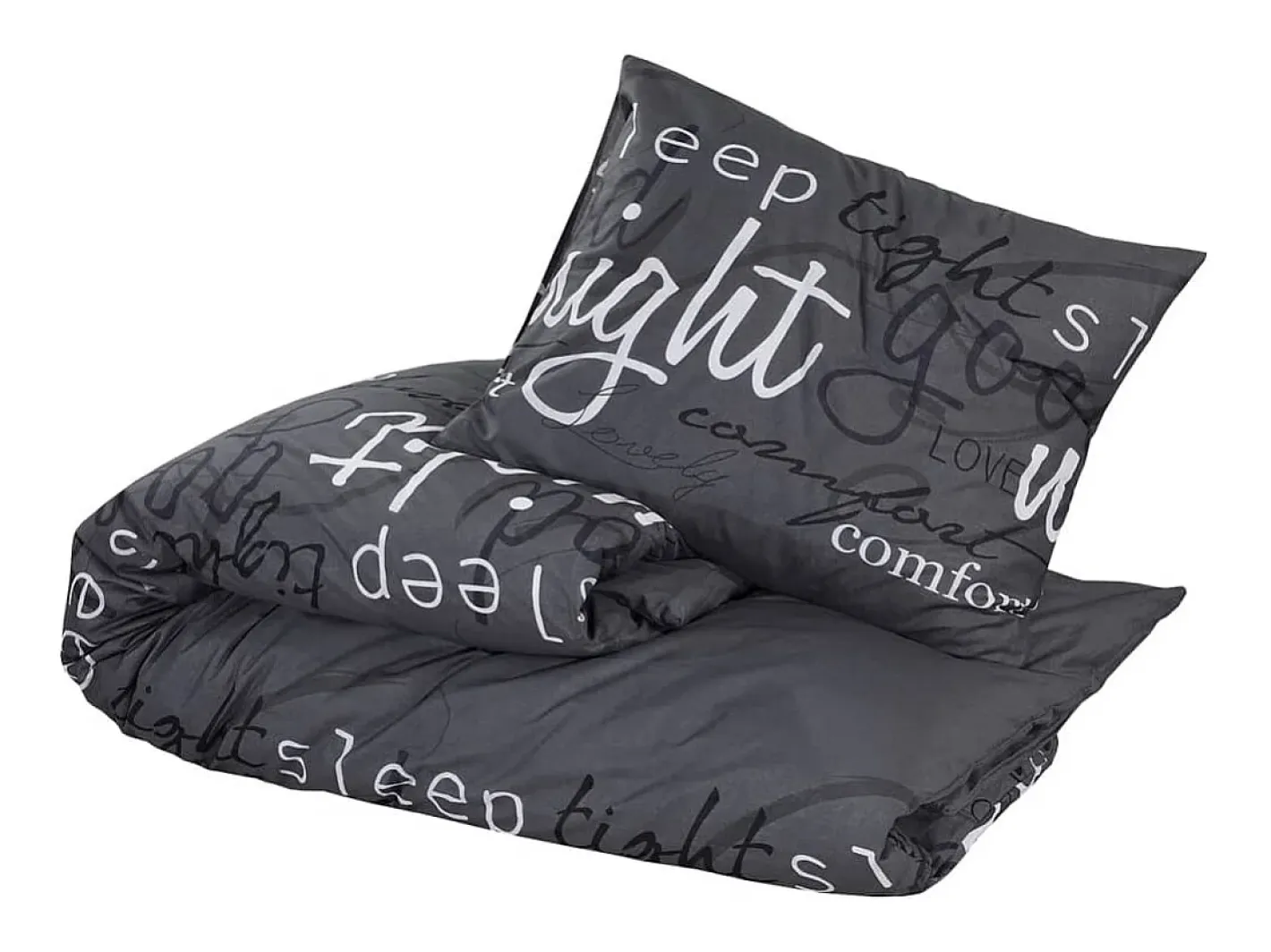 Ropa De Cama-Juego de funda nórdica algodón 225x220 cm ES898170 Negro