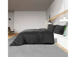 Ropa De Cama-Juego de funda nórdica algodón 200x220 cm ES909798 Negro
