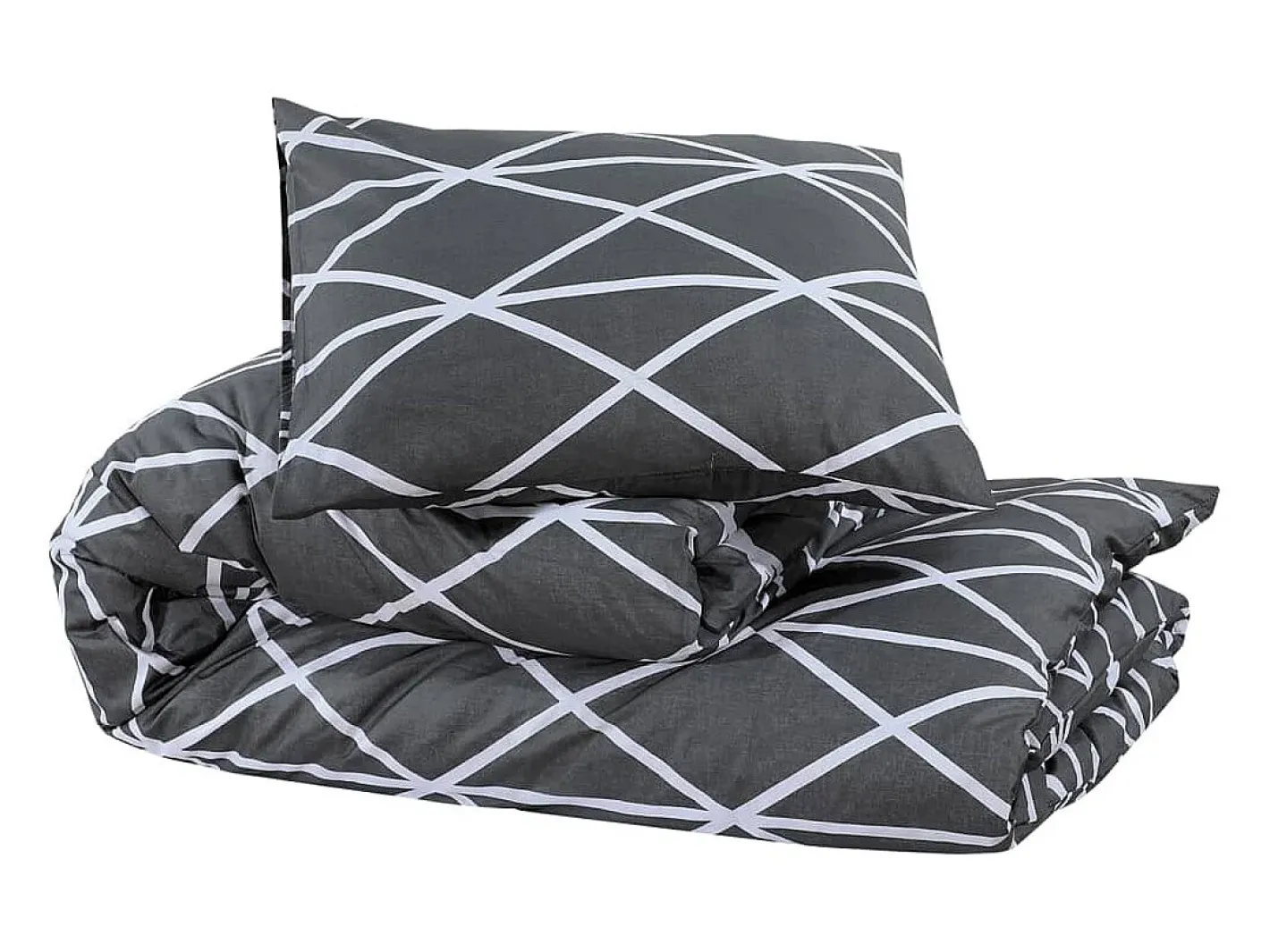 Discount Juego de funda nórdica algodón 220x240 cm ES183315 Gris