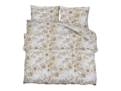 Ropa De Cama-Juego de funda nórdica algodón y marrón 200x220 cm ES261996 Blanco