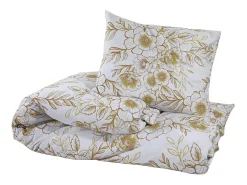 Ropa De Cama-Juego de funda nórdica algodón y marrón 200x220 cm ES261996 Blanco