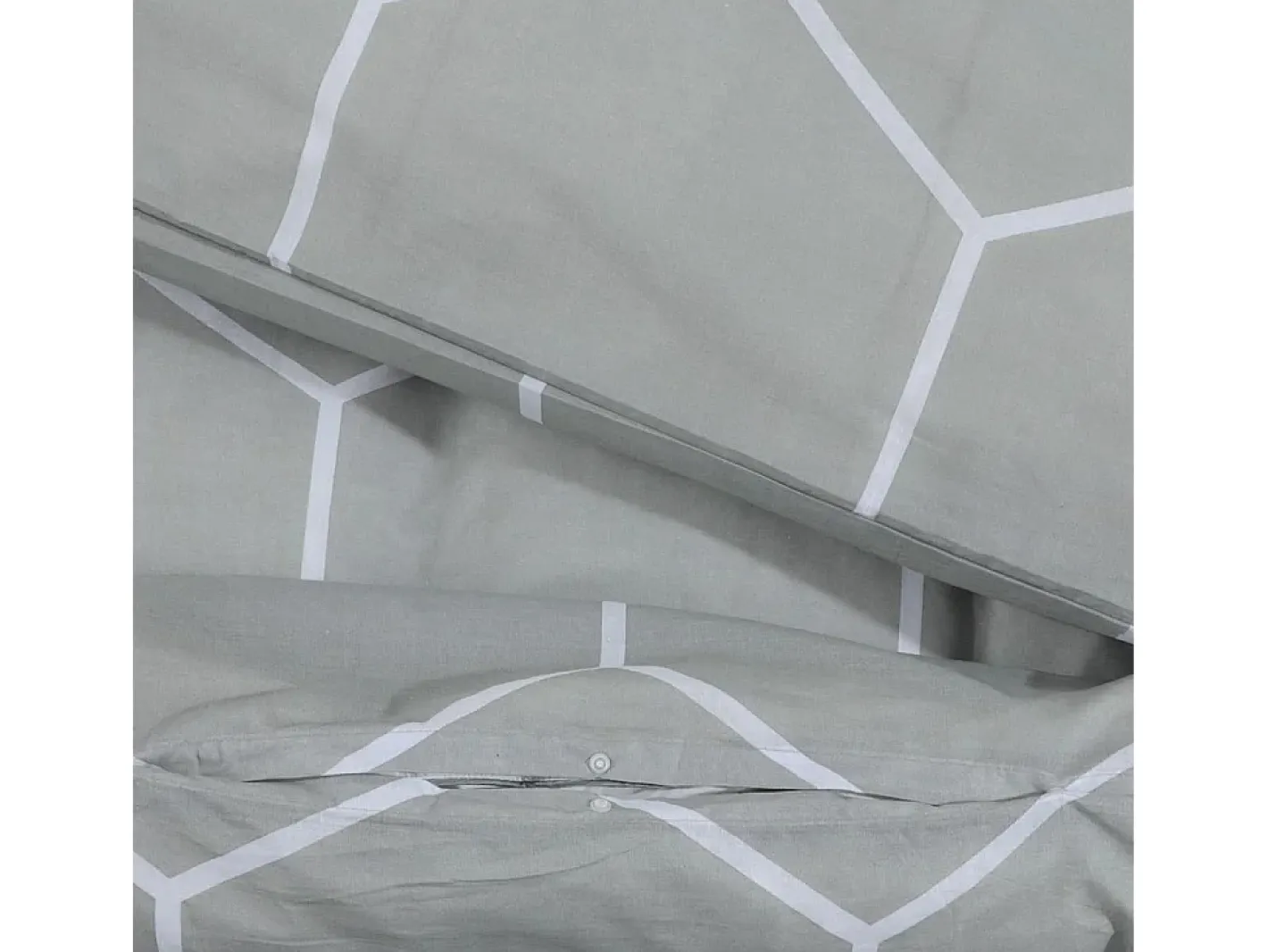 Ropa De Cama-Juego de funda nórdica algodón 200x200 cm ES679455 Gris