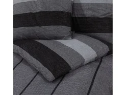 Juego de funda nórdica algodón oscuro 240x220 cm ES360405 Gris