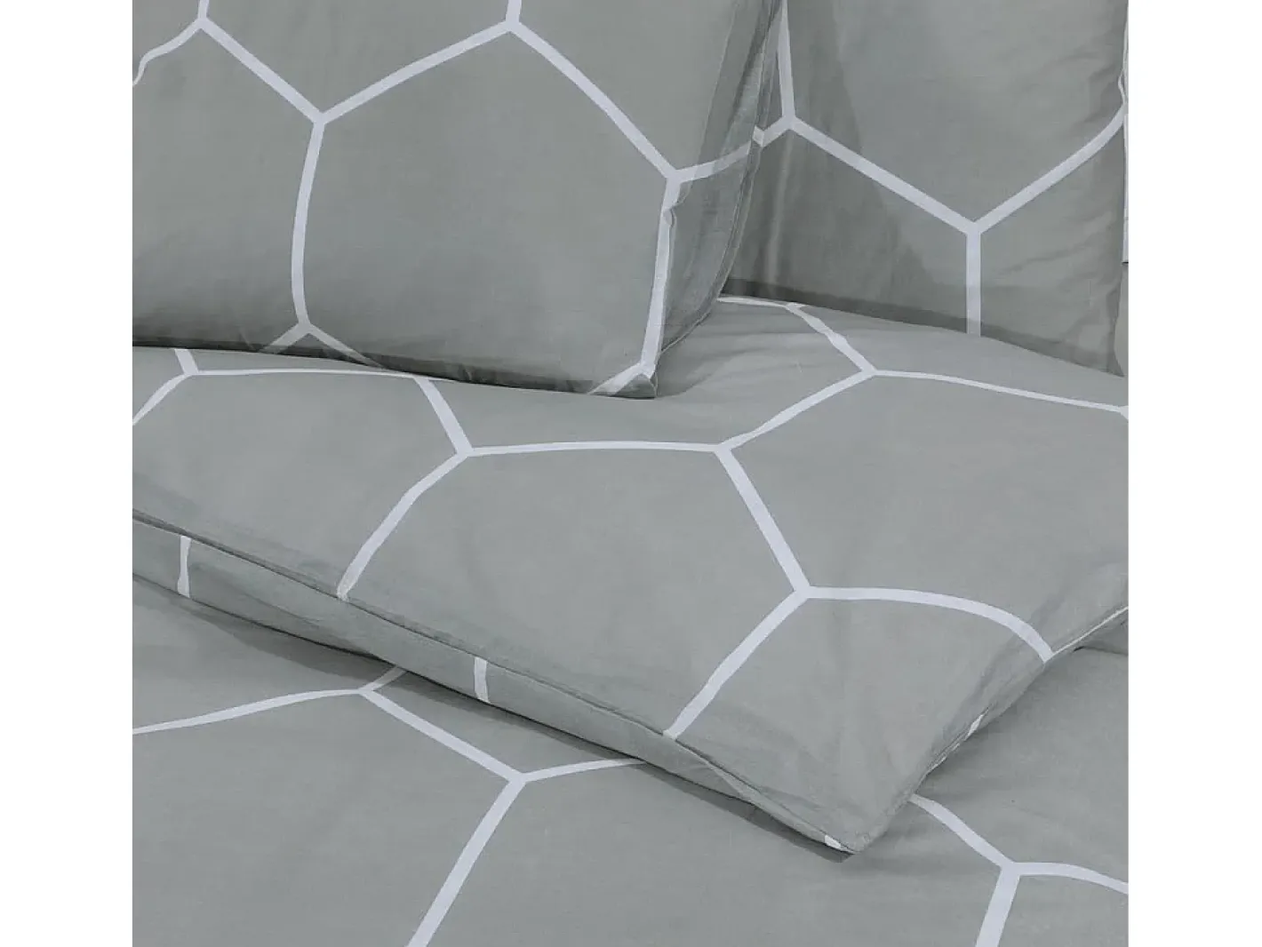 Ropa De Cama-Juego de funda nórdica algodón 260x240 cm ES278644 Gris