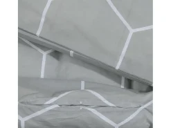 Juego de funda nórdica algodón 200x200 cm ES338807 Gris Hot