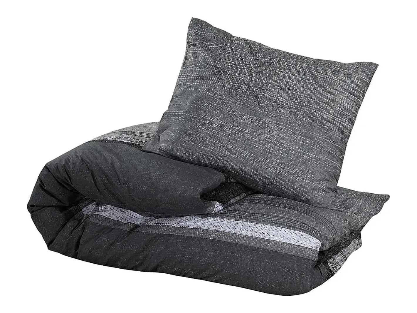 Ropa De Cama-Juego de funda nórdica algodón oscuro 200x200 cm ES412059 Gris