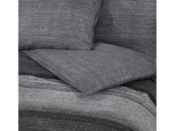 Ropa De Cama-Juego de funda nórdica algodón oscuro 220x240 cm ES229172 Gris