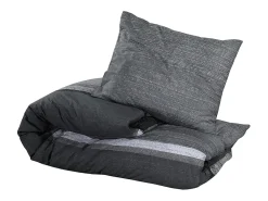 Ropa De Cama-Juego de funda nórdica algodón oscuro 220x240 cm ES229172 Gris