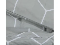 Ropa De Cama-Juego de funda nórdica algodón 140x200 cm ES249441 Gris