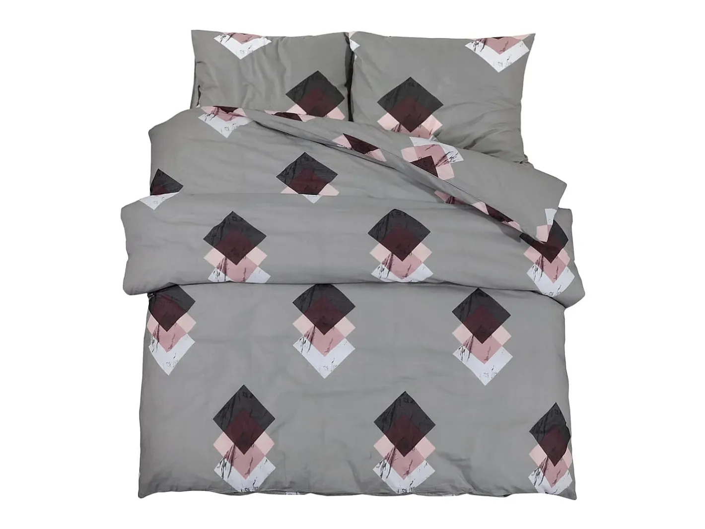 Ropa De Cama-Juego de funda nórdica algodón 220x240 cm ES193223 Gris