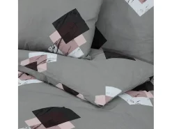 Ropa De Cama-Juego de funda nórdica algodón 220x240 cm ES193223 Gris