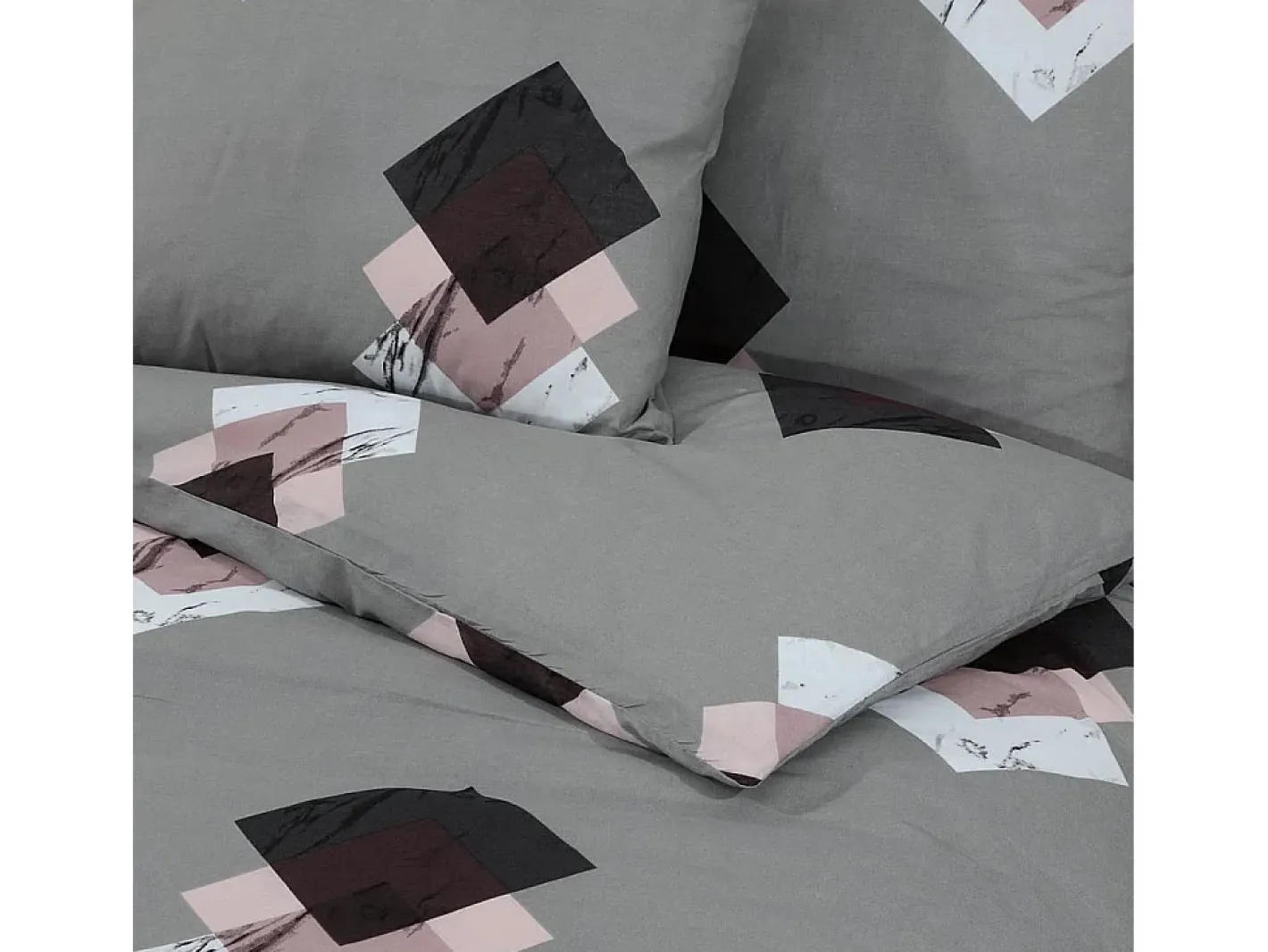 Ropa De Cama-Juego de funda nórdica algodón 220x240 cm ES193223 Gris