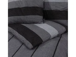 Juego de funda nórdica algodón oscuro 200x200 cm ES343171 Gris Online