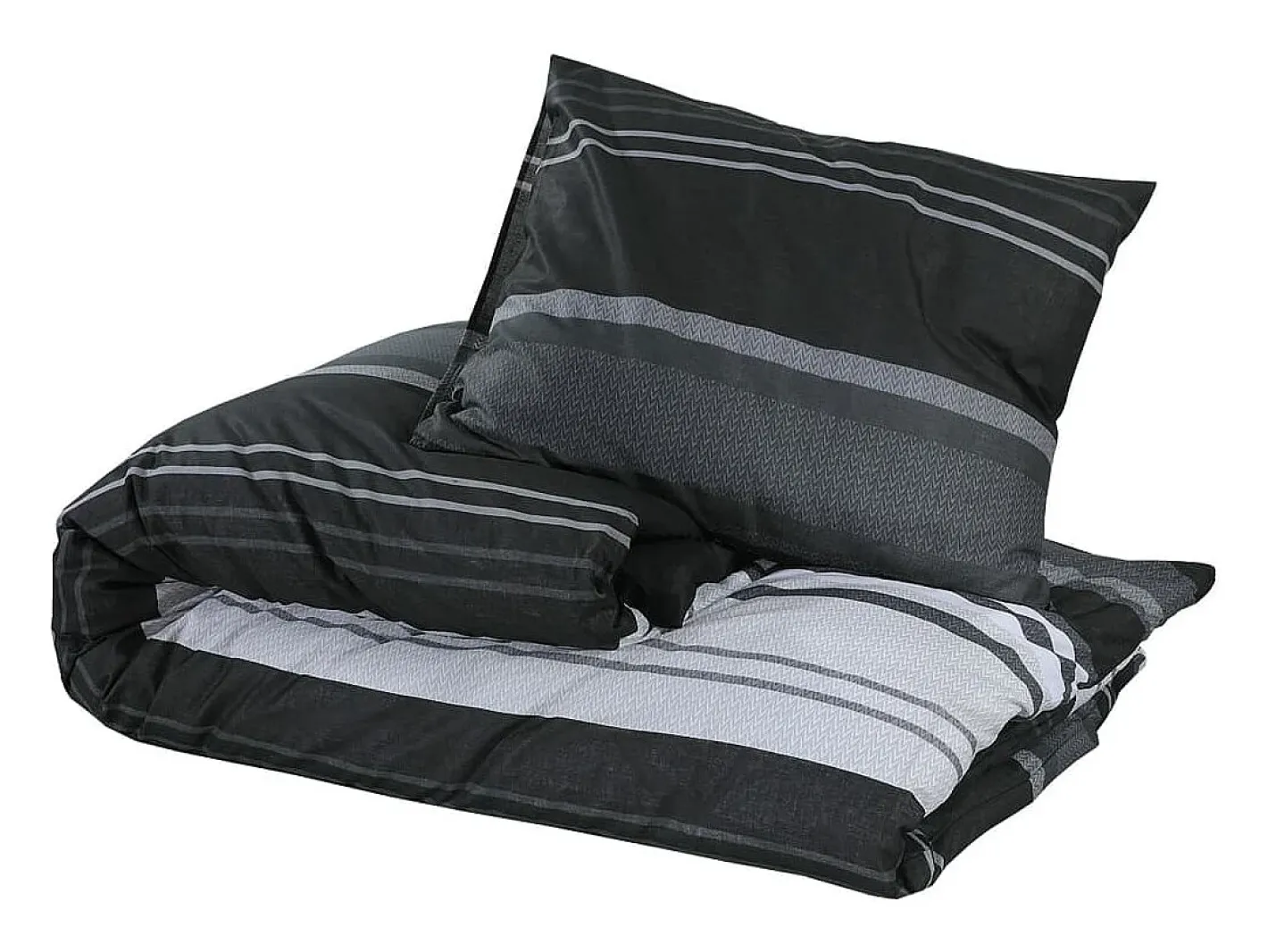 Ropa De Cama-Juego de funda nórdica algodón negro y 200x200 cm ES846885 Blanco
