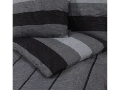 Juego de funda nórdica algodón oscuro 140x200 cm ES456226 Gris Discount