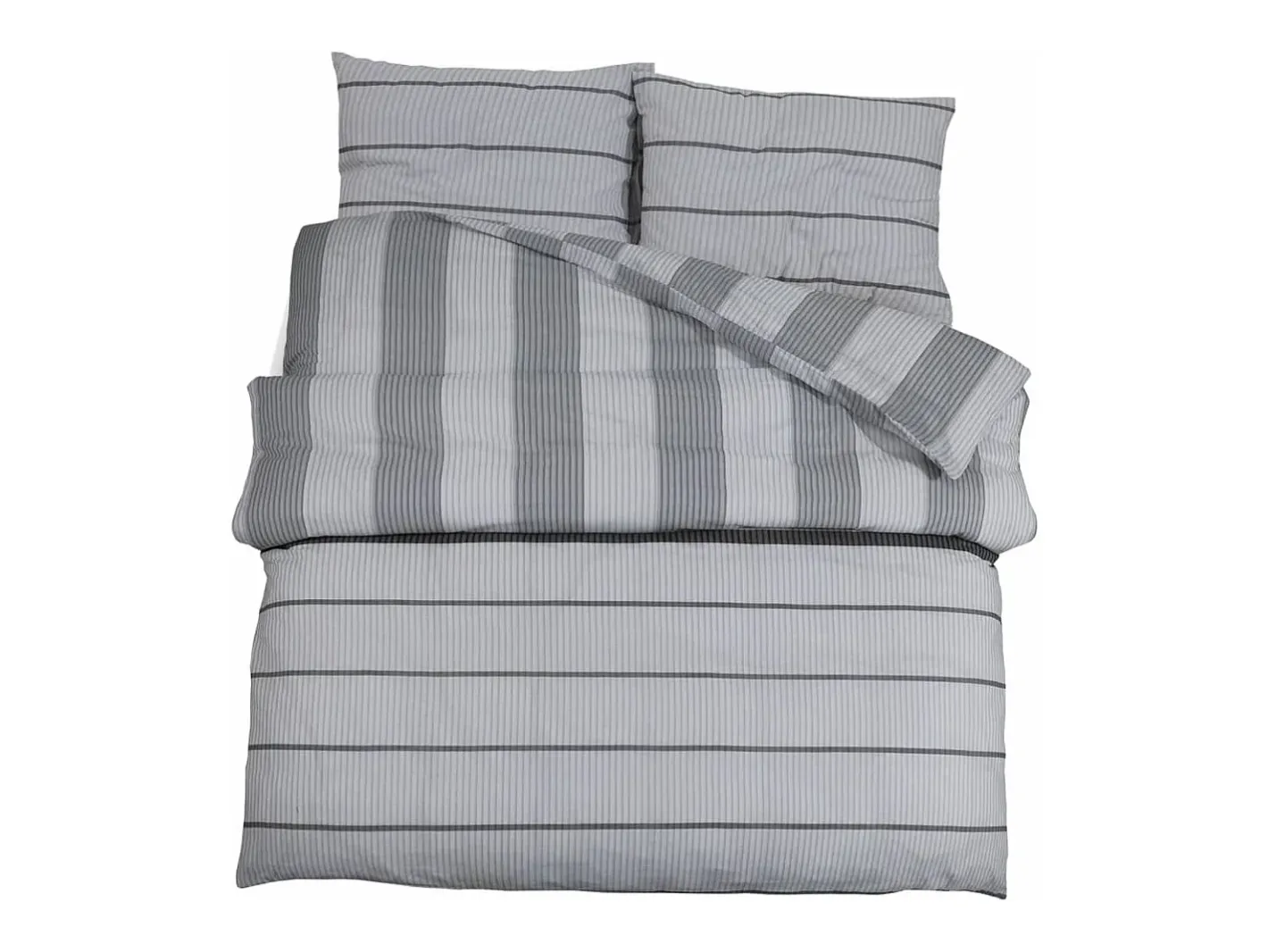 Ropa De Cama-Juego de funda nórdica algodón 140x200 cm ES250497 Gris