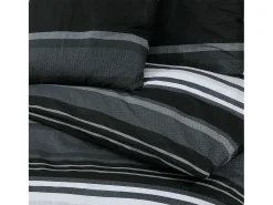 Ropa De Cama-Juego de funda nórdica algodón negro y 140x200 cm ES792481 Blanco